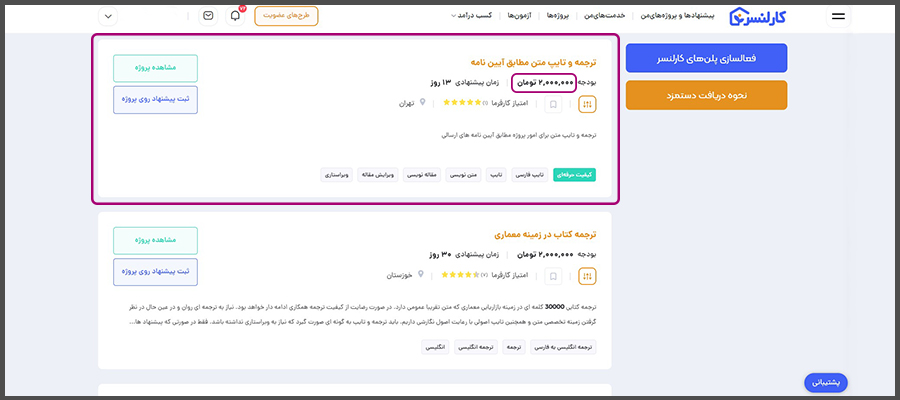 ایده های کسب و کار اینترنتی تایپ و ترجمه